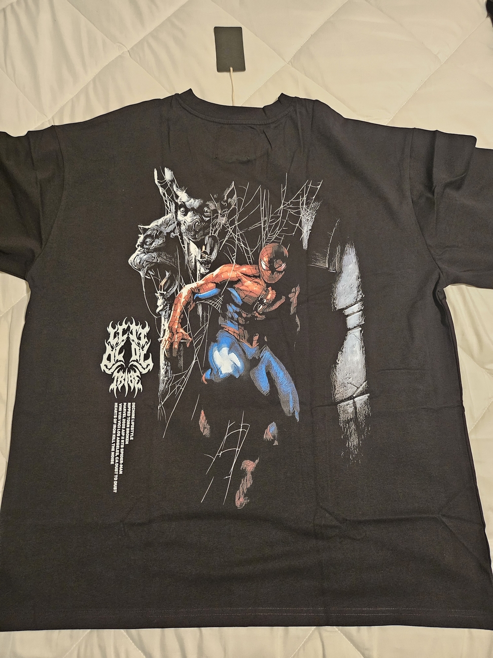 Sold Out Drop Dechire LA X Marvel Spiderman Graphic Tee Mens XXL